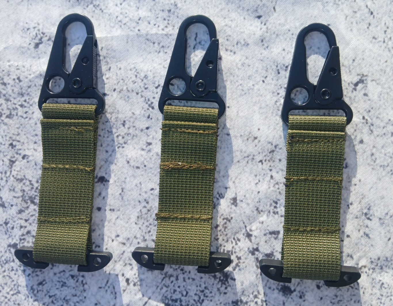 MOLLE Gear Hooks (3-Pack) - HK Clip Tactical Retainer for Plate Carrier, Belt