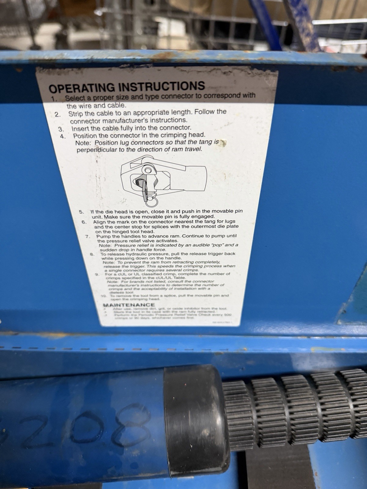 Ilsco IDT-12-N Hydraulic CRIMPER Crimp Tool