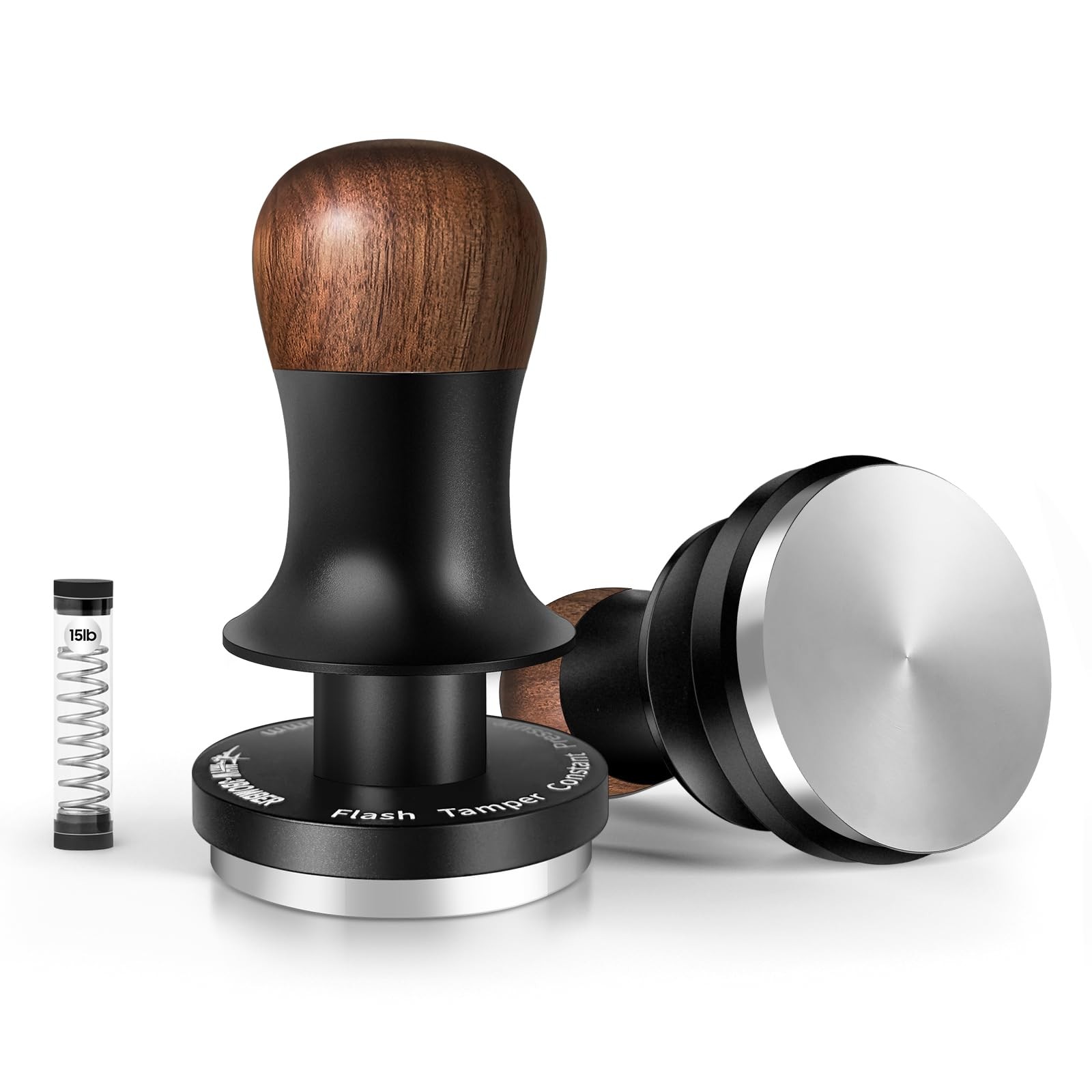 MHW-3BOMBER 49.7mm Espresso Tamper 3 Spring Loaded Coffee Tamper 30lb