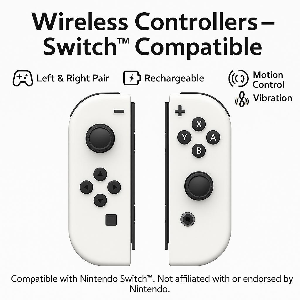 For Nintendo Switch Joy-con-Controller Left w/ Right Wireless Gamepad 1-Pair