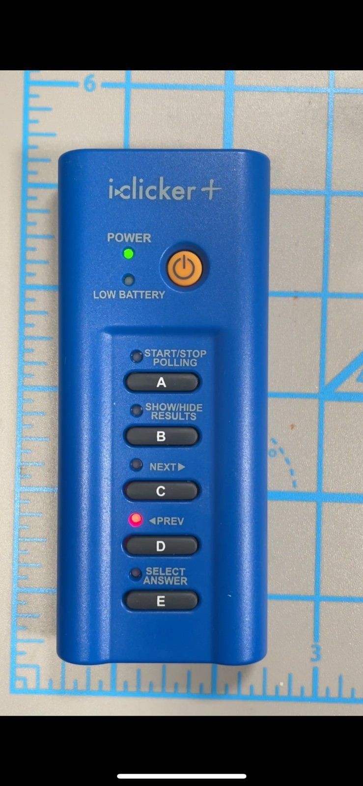 iClicker+ Student Instructor Classroom Remote Blue Model RLR15 i-Clicker Plus B