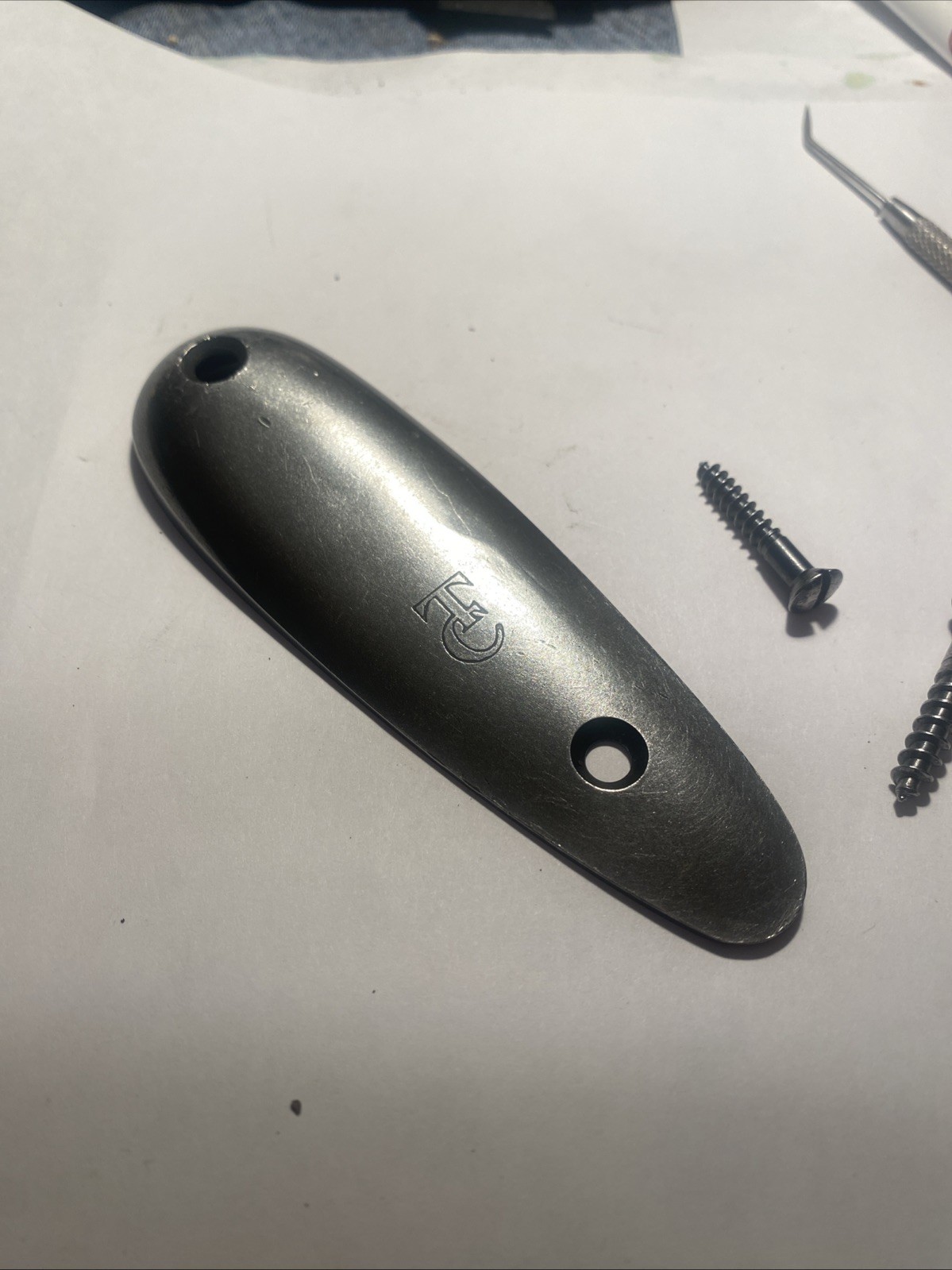 Thompson Center Renegade Muzzleloader Metal Butt Plate With Screws