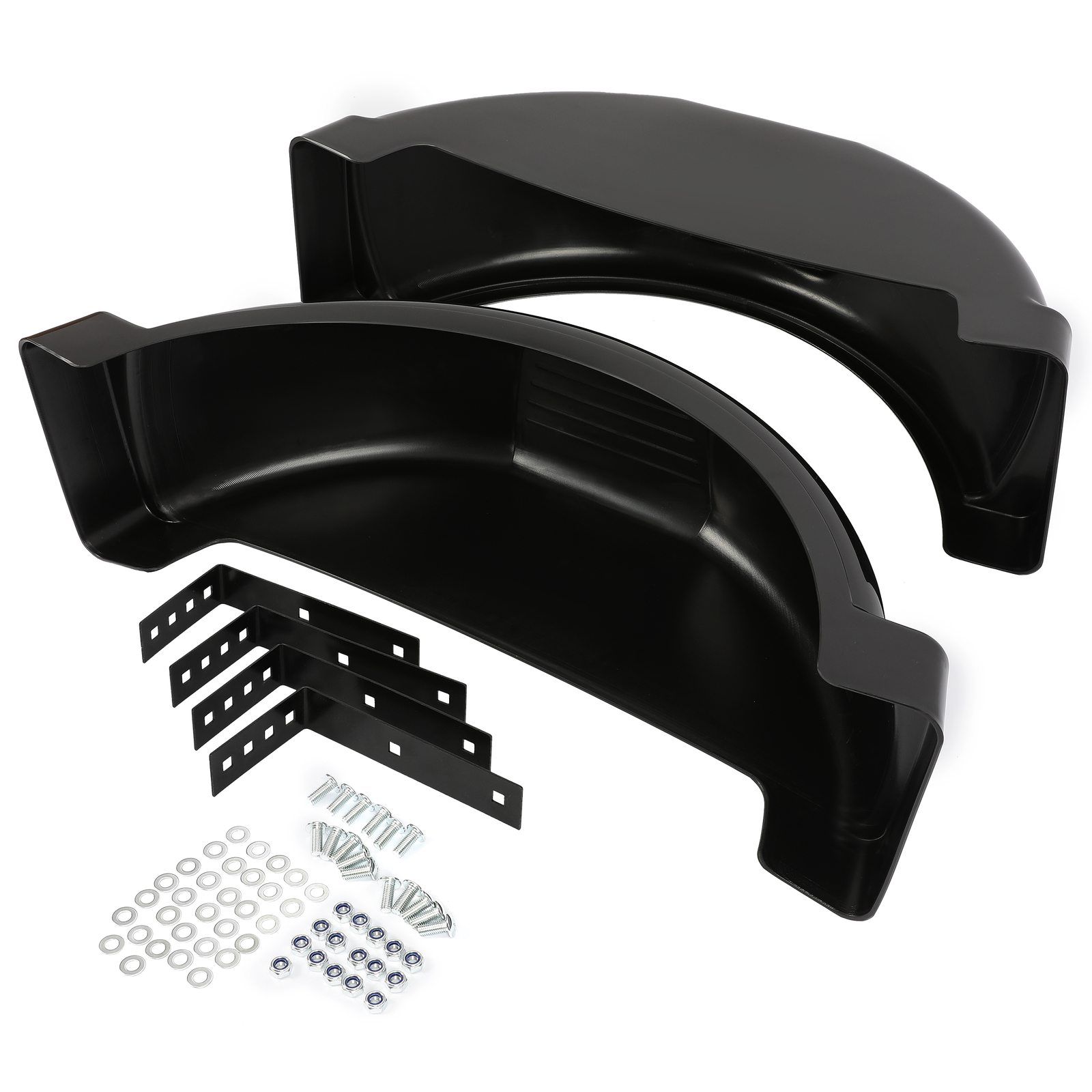 LH & RH Trailer Fenders W/ 13" Diameter Wheels For Single-axle Trailers