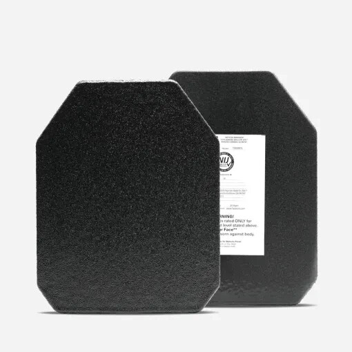 Tacticon | AR600 NIJ Level 3 Steel Body Armor Plates (Set of 2) 10" x 12"