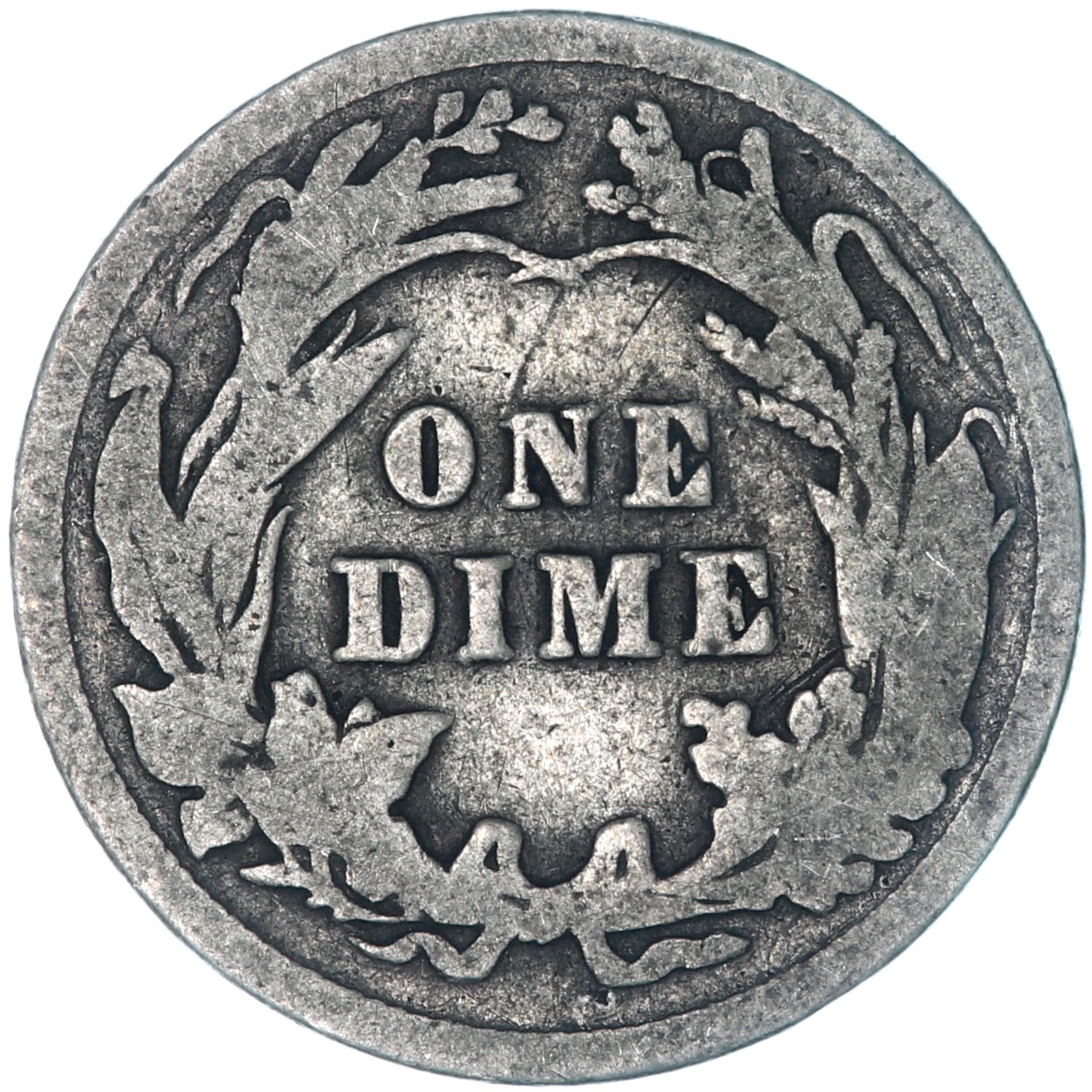 1909 (P) Barber Dime 90% Silver Good GD
