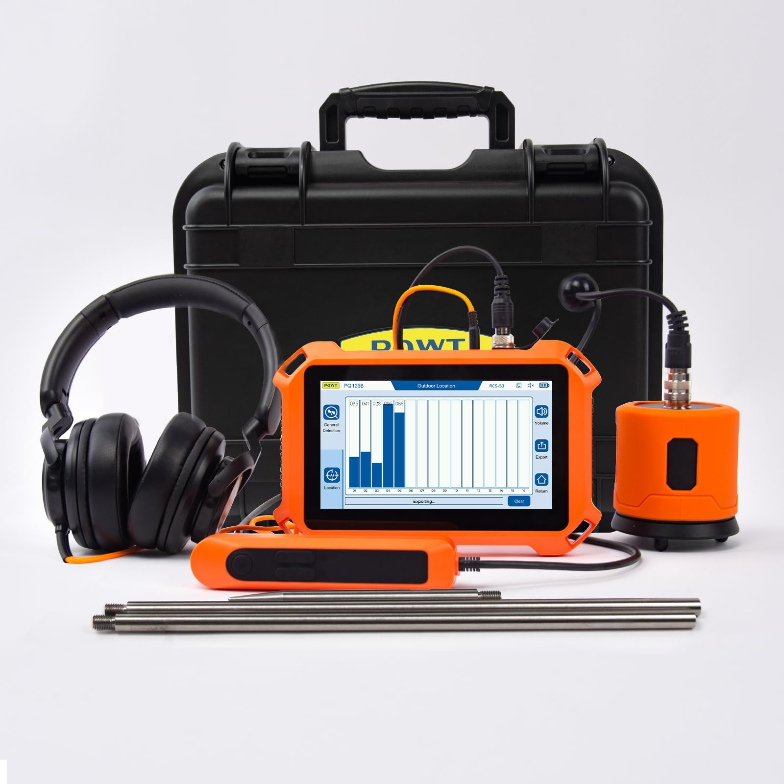 PQWT Underground Water Leak Detectors PQ125B Outdoor Wall Pipe Water