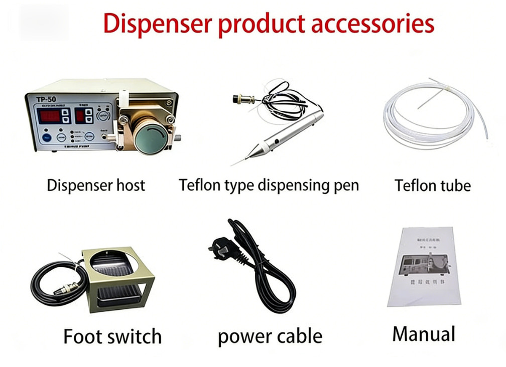 TP-50 Peristaltic Glue Dispenser 220V Liquid Glue Machine