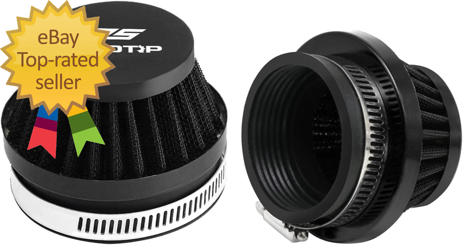 2PCS Motorcycle 60MM Air Intake Filter Universal Carburetor Air Filter Cleaner f