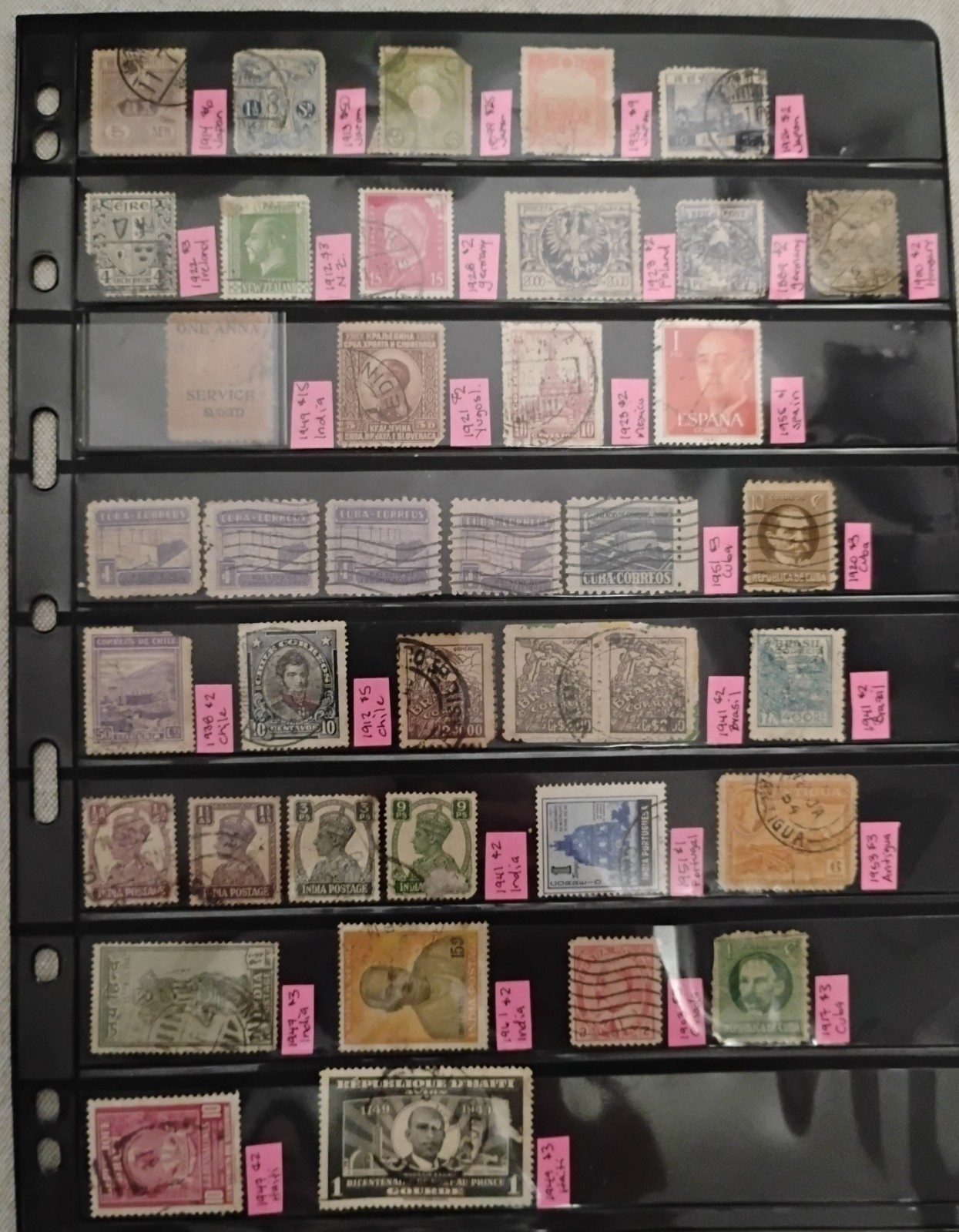 Estate US And Foreign Postage Stamp Collection Lot