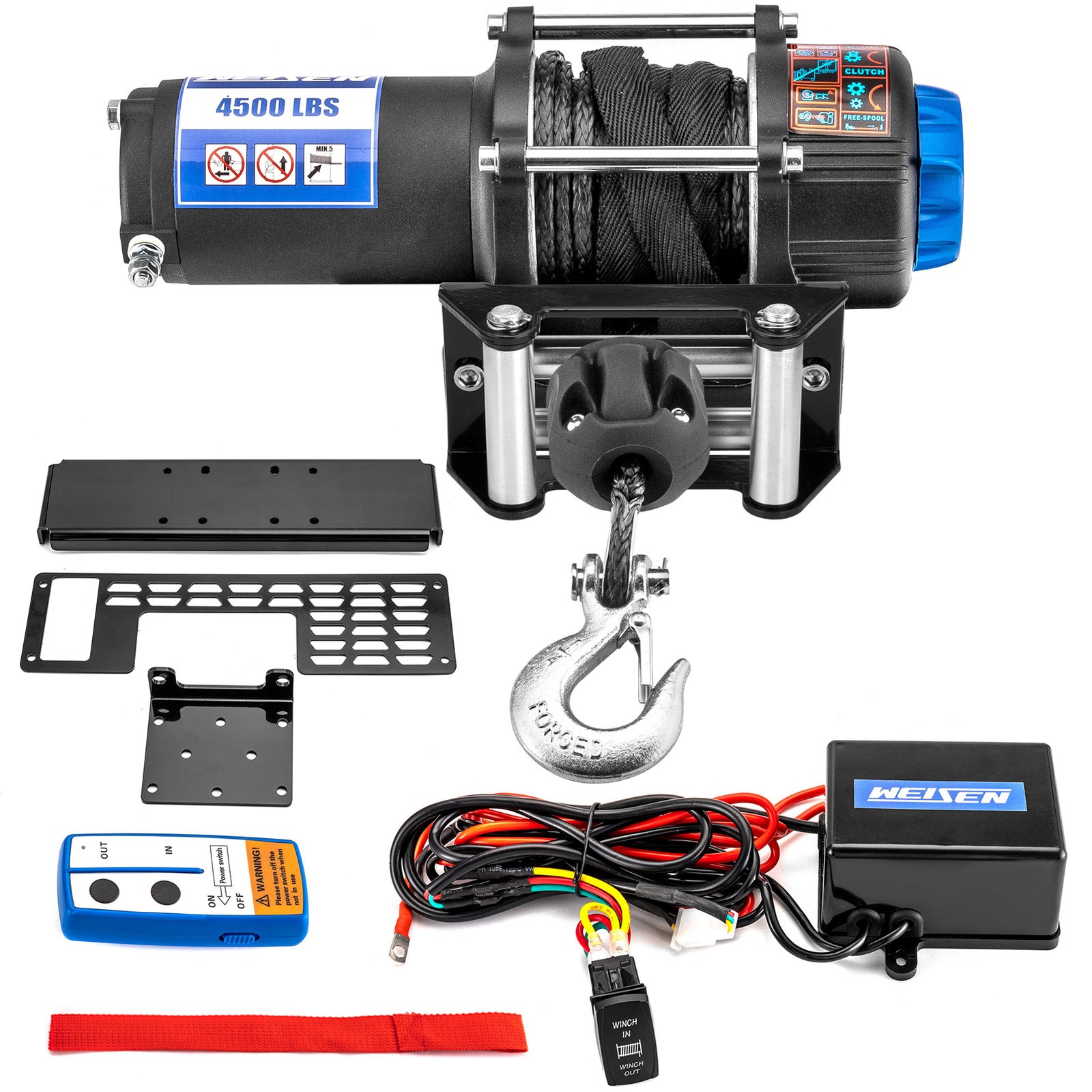 UTV 4500LB Winch Mount Kit For Polaris Ranger 425 500 700 TM Full-Size 2001-2009