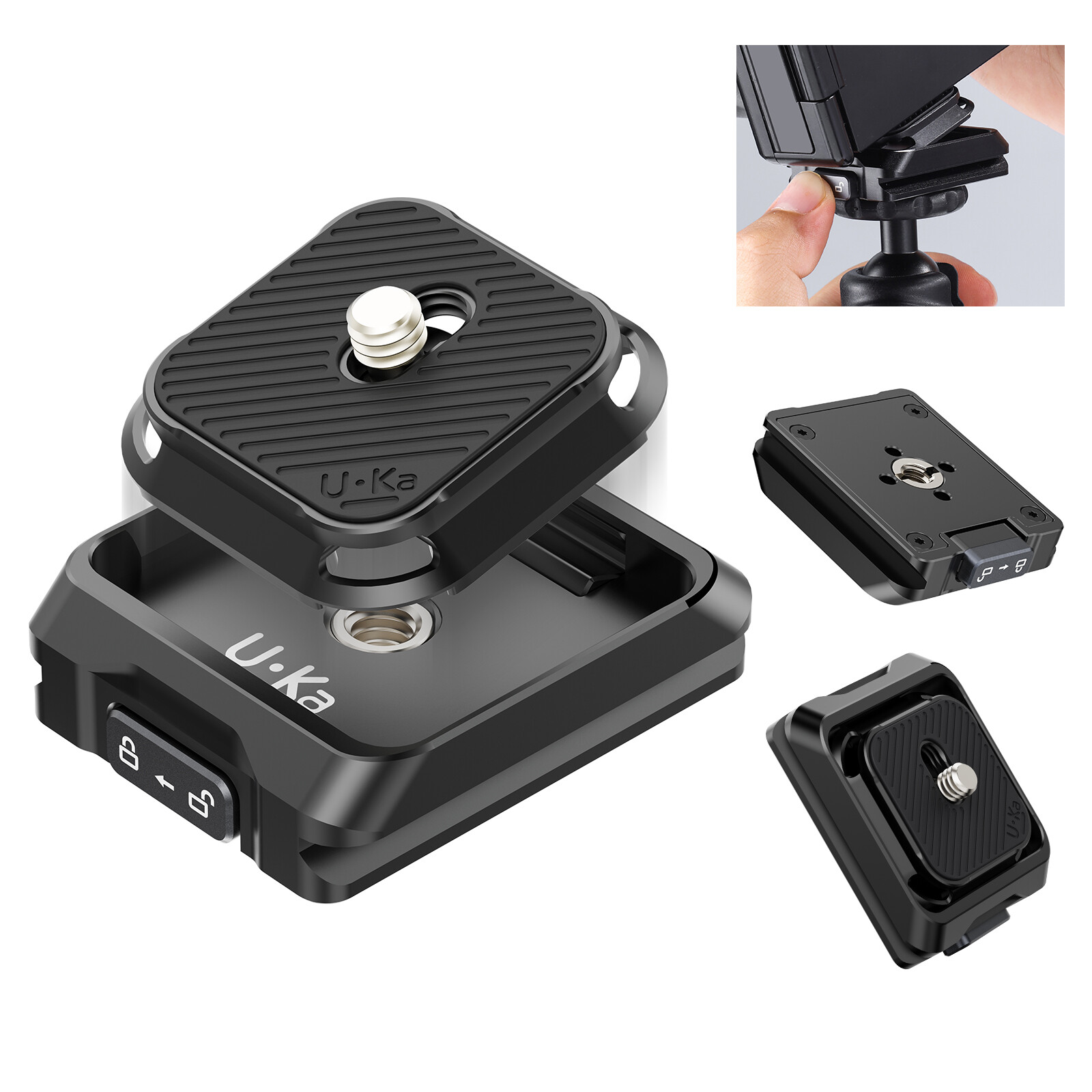 Ulanzi UKA01 Uka Quick-Release Plate Kit for Camera Tripod