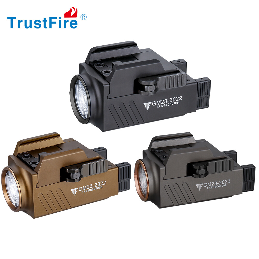 Trustfire Mini Tactical LED Gun Flashlight 800 Lumen Rail Mounted Weapon Light