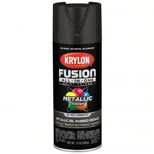 NEW 6 PACK FUSION METALLIC OIL RUBBED BRONZE SPRAY PAINT 42771 FREE SHIPPING