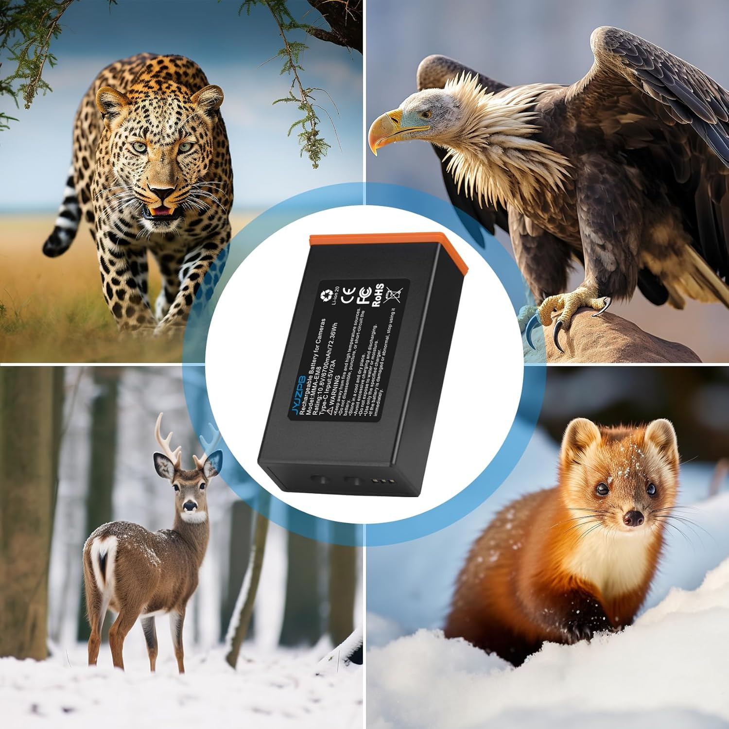 2 Pack 6700mAh Battery for Moultrie Cellular Trail Camera Edge/Edge 2/Edge 2 Pro