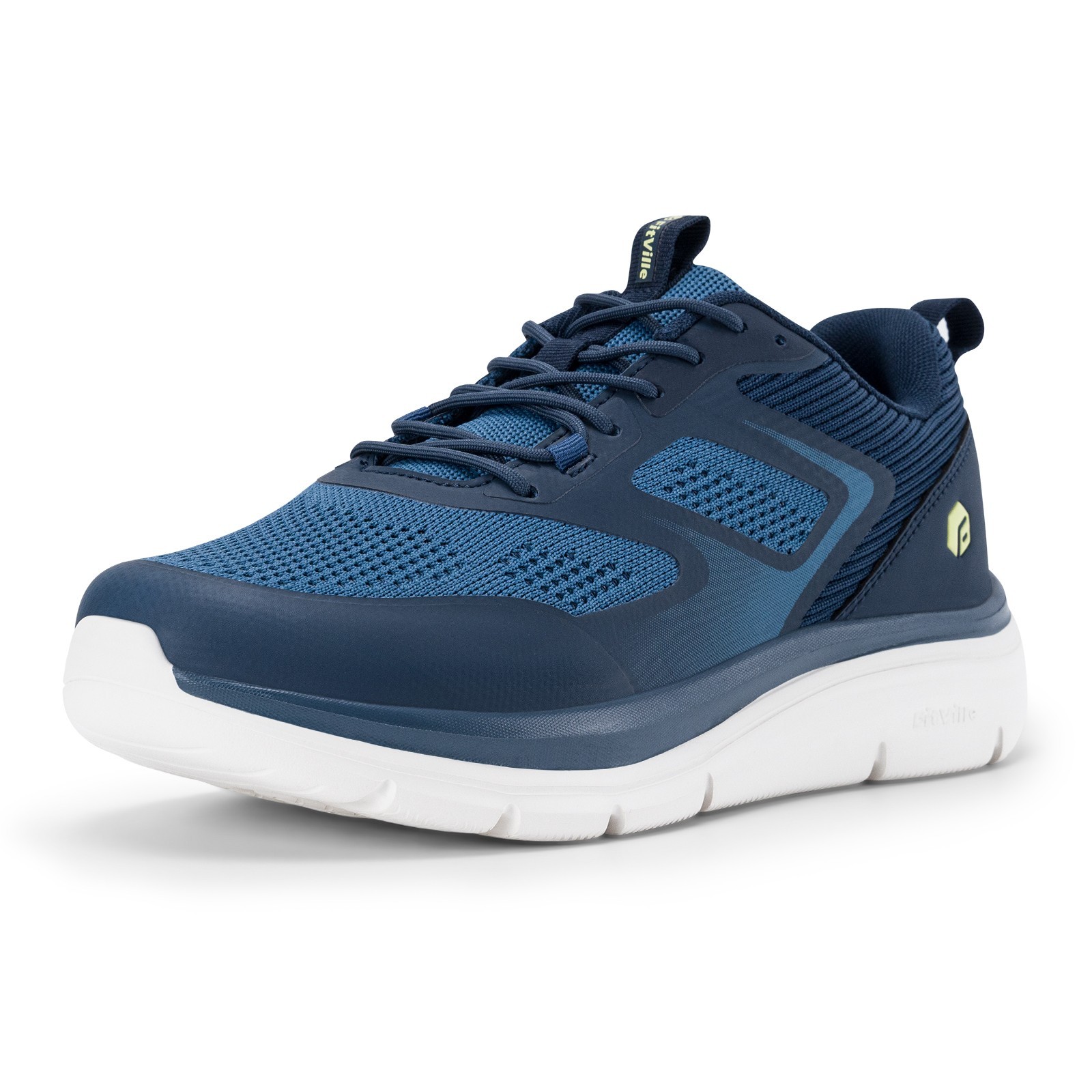 FitVille Mens Walking Shoes Breathable Cushioned Sneakers Comfort Wide Toe Box