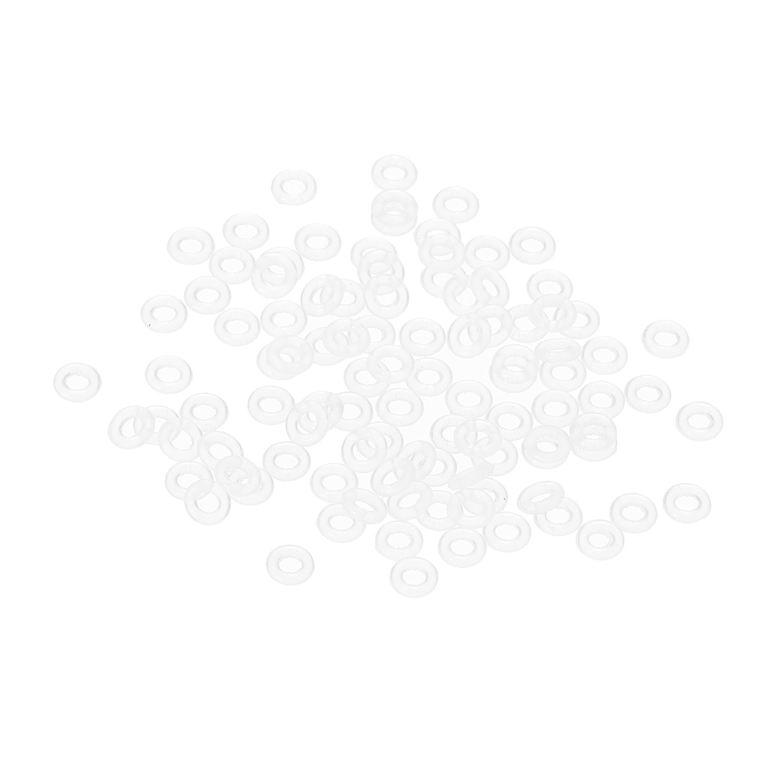 100 Pcs Dart Shaft O-Rings Non-Slip Dart Shaft Rubber O Ring White