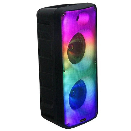 Supersonic Fire Box 2 x 8 TWS Bluetooth Speaker / Light Show /Microphone NEW
