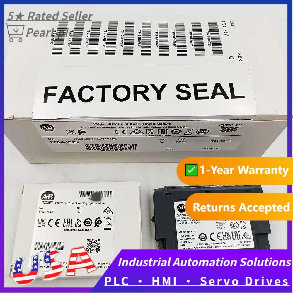 AB 1734-IE2V AB 2 Point Analog Input Module New Factory Sealed US Free Tax