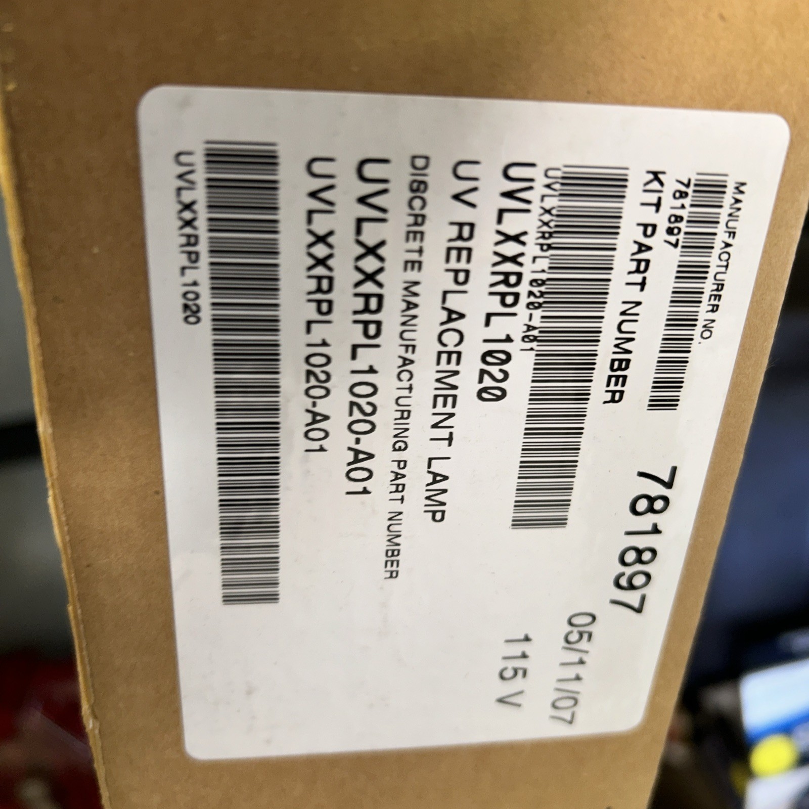UVLXXRPL1020 UV Bulb with Flange – HO High Output (54W Lamp) Intended for with B