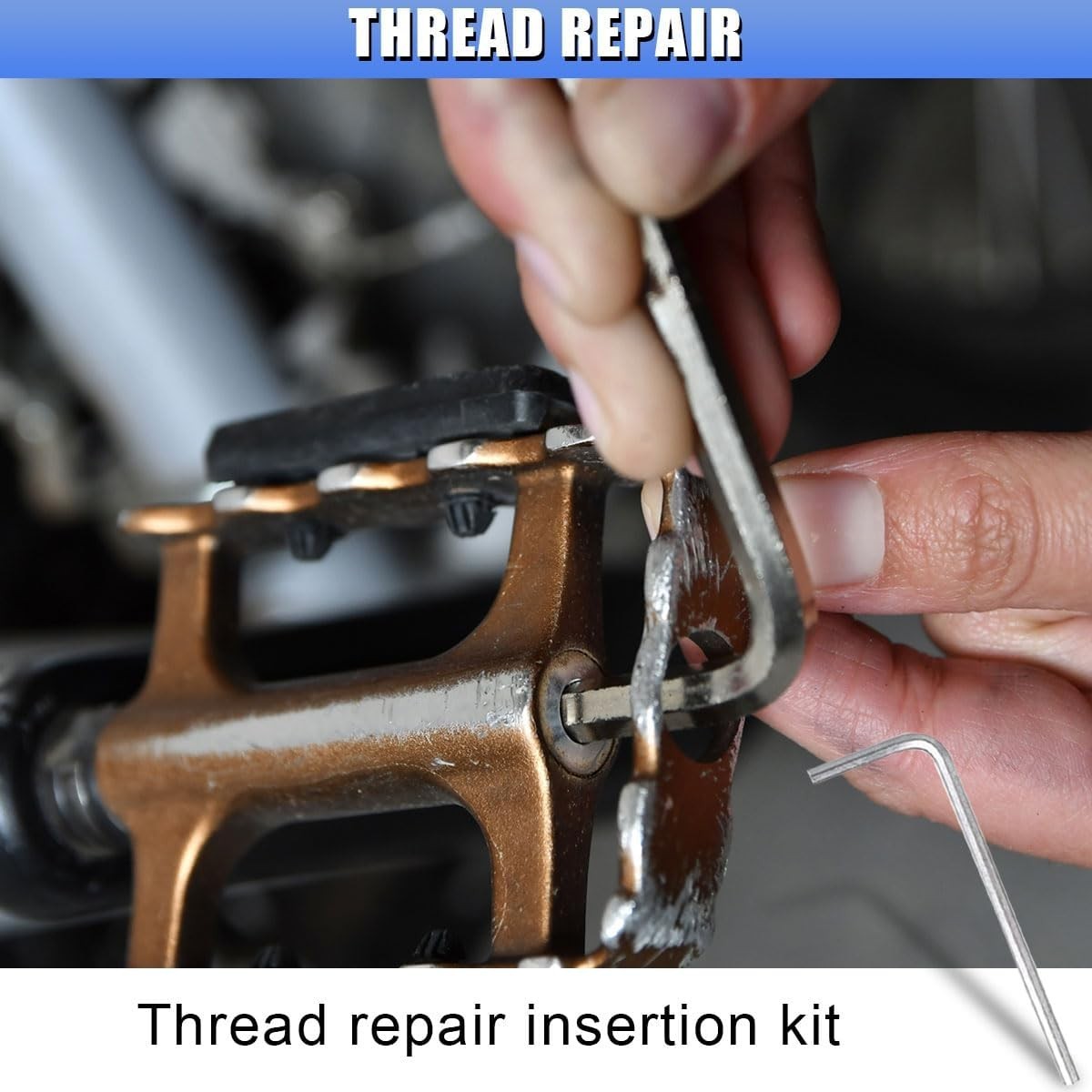 30PCS M6 x 1.0mm Thread Repair Insert Kit, Metric Helicoil Kit Compatible Hand T