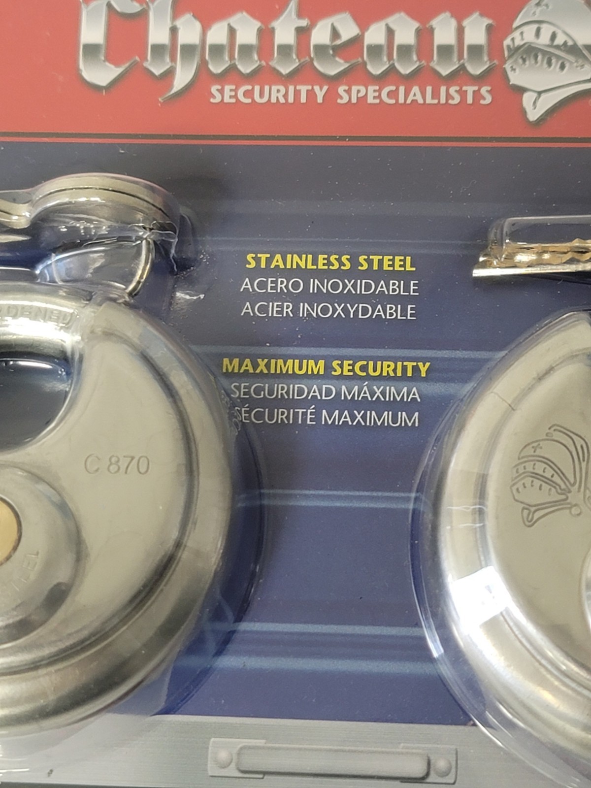 Chateau Self Storage C8702 C870-2 Twin Pack Padlocks Locks Disc Locks