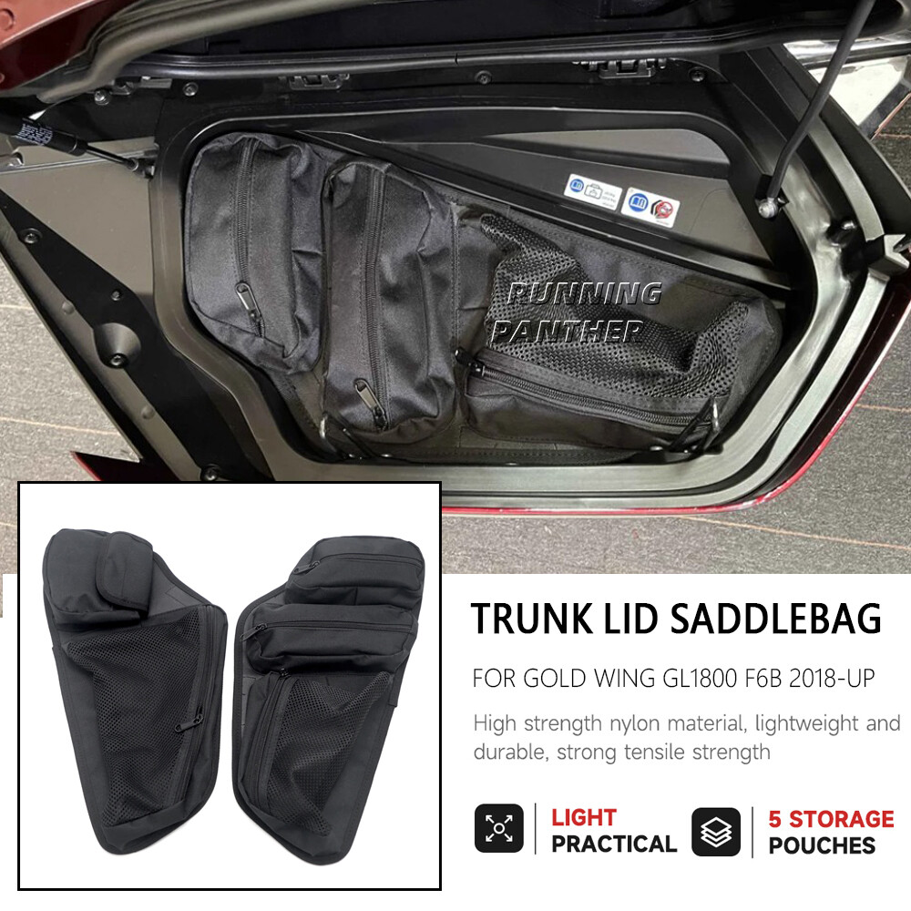 For HONDA Gold Wing GL1800 F6B 2018- Trunk Lid Saddlebag Organizer Bags GL 1800