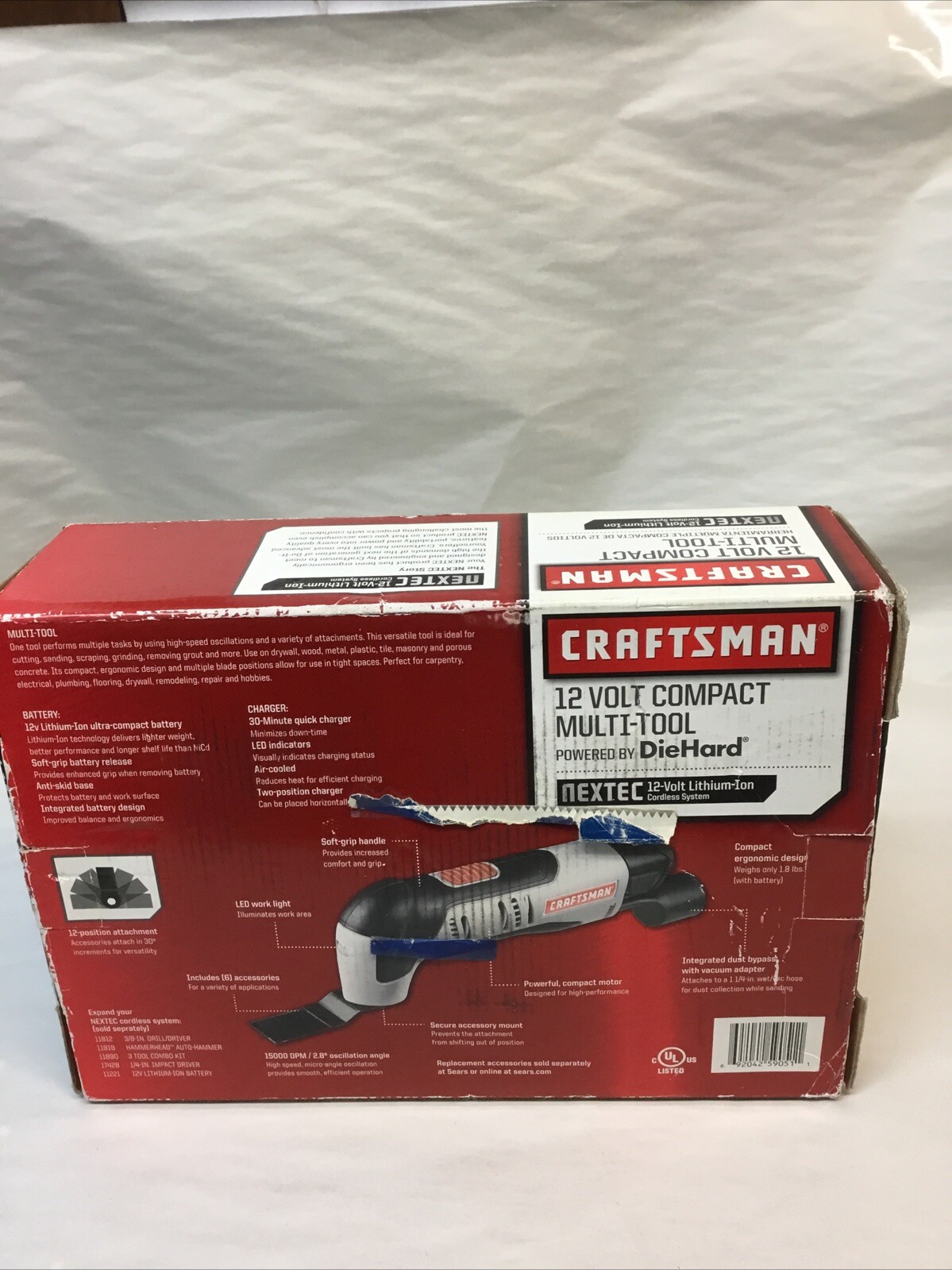 CRAFTSMAN NEXTEC Compact 12V Multi-Tool w/Quick Release Kit 917438 NEW