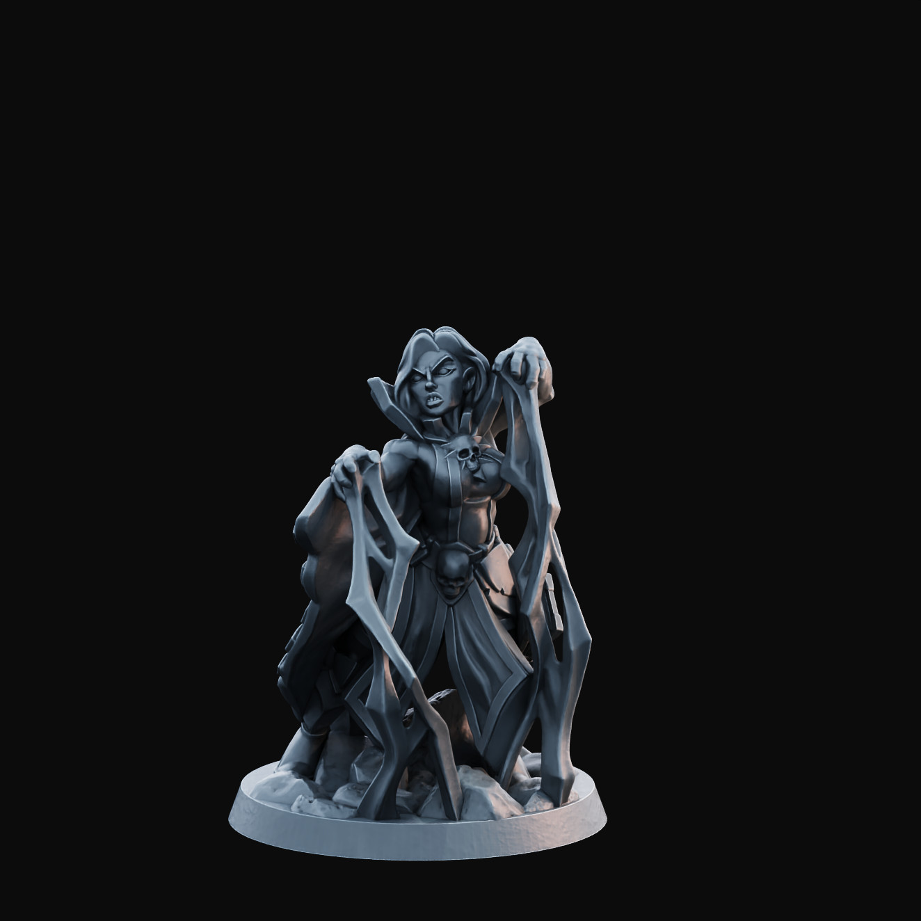 Witch/Necromancer Epic Fine Detailed DnD Miniatures RPG Tabletop Models