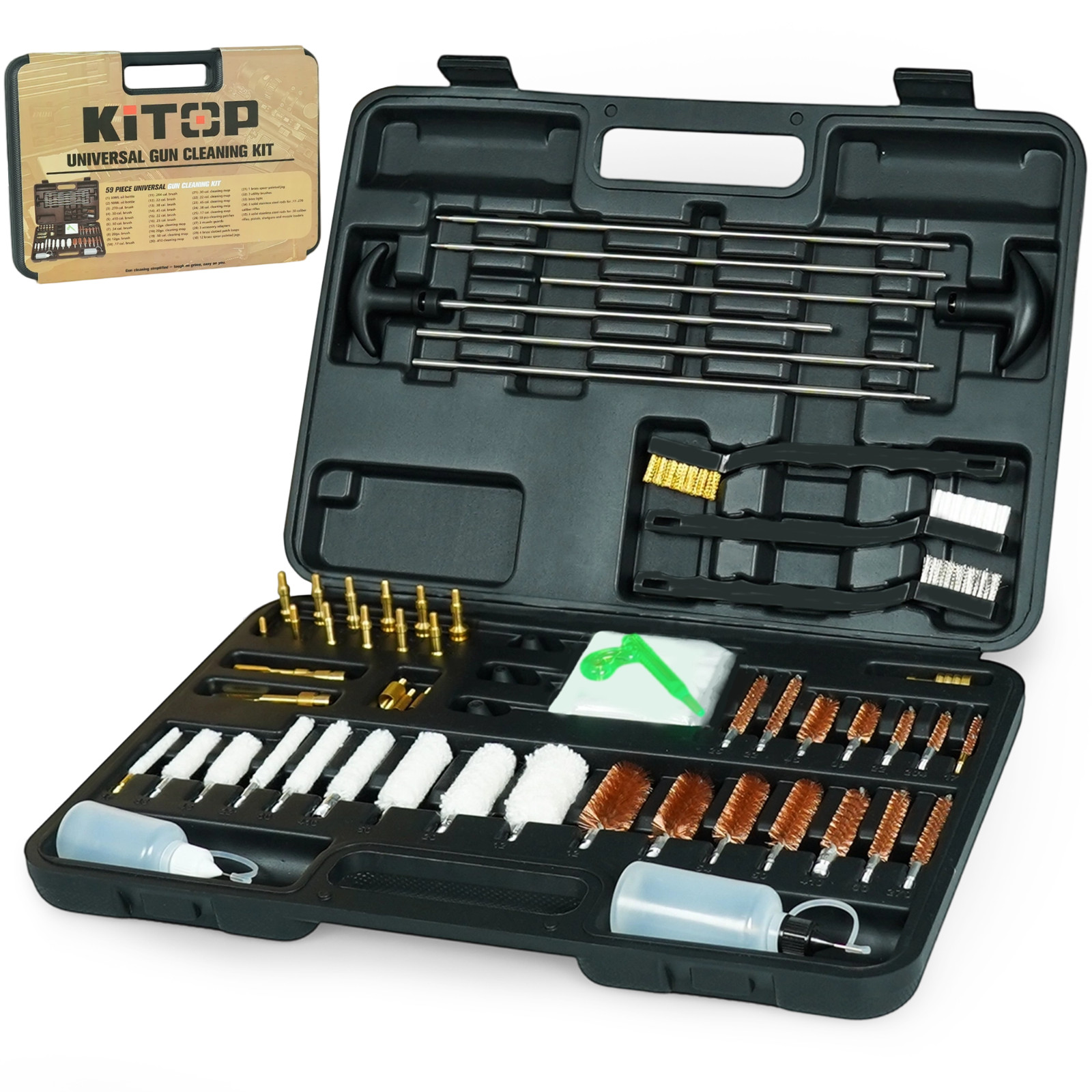 Universal Premium Gun Cleaning Kit Rifle Pistol Shotgun Cleaner for All Caliber