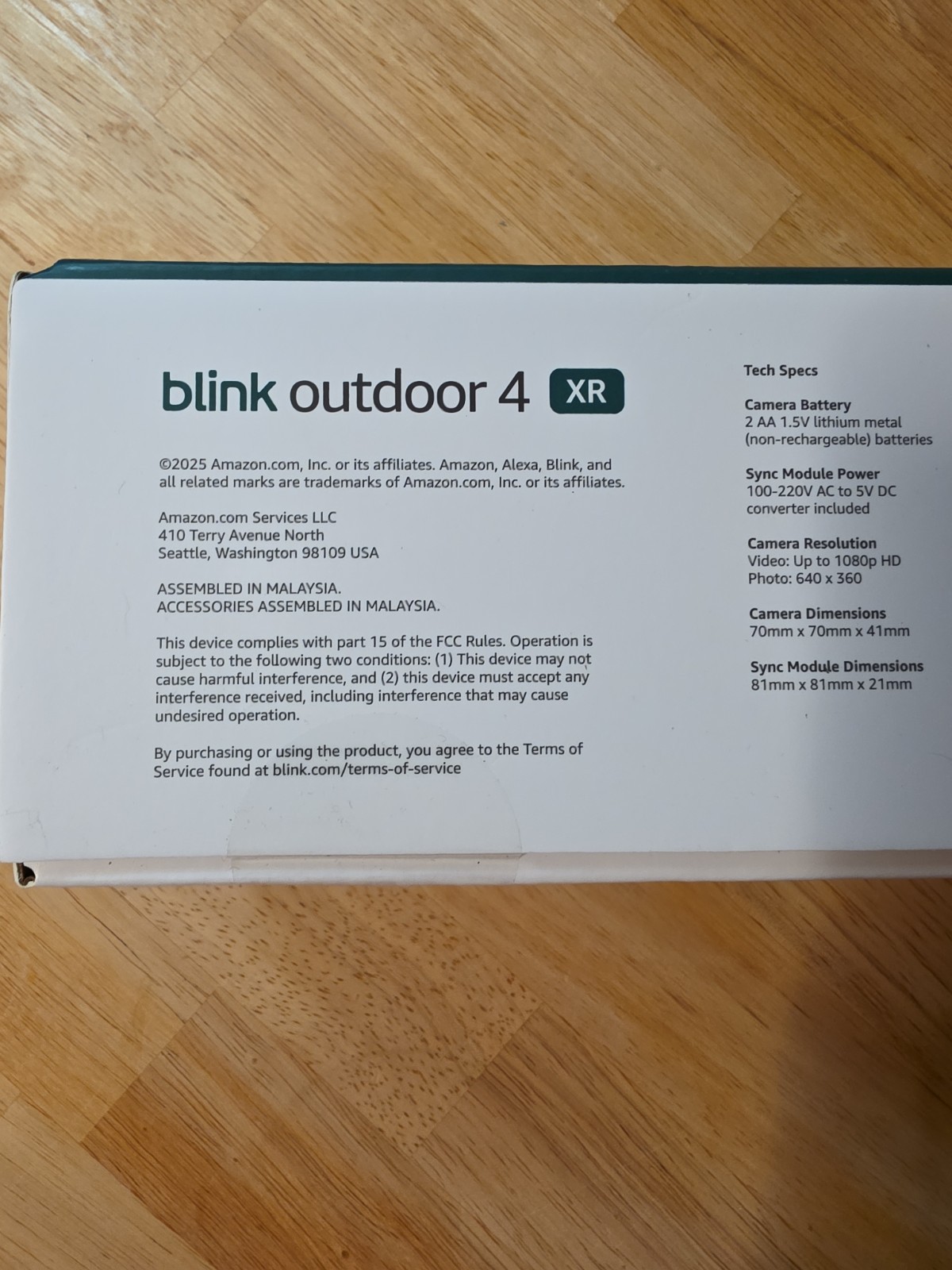 Blink Outdoor 4 XR , 4 Camera System w/Sync Module Included - New Sealed