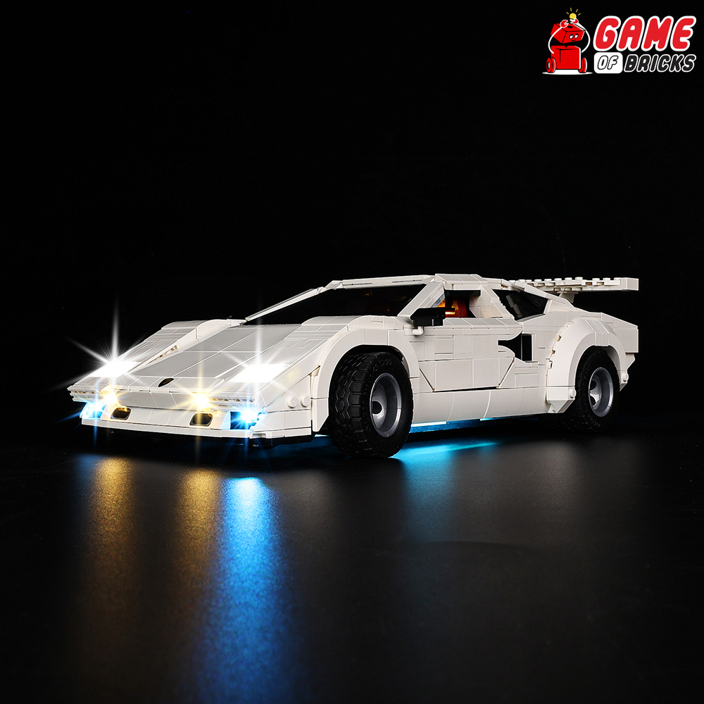 LED Light Kit for LEGO® Lamborghini Countach 5000 Quattrovalvole 10337 (Remote)