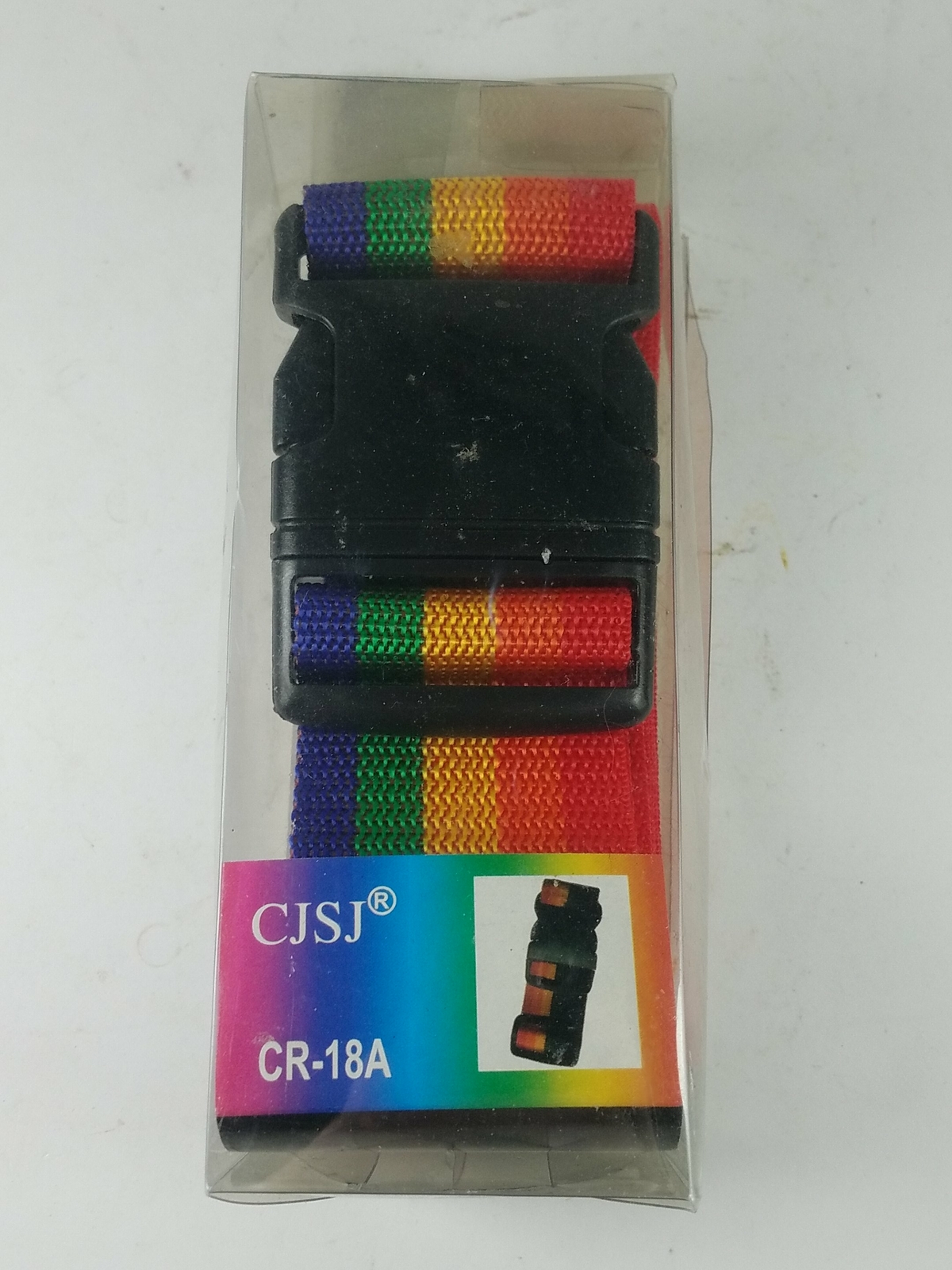 CJSJ Rainbow Multi-Colour Luggage Strap CR-18A 6934121380090
