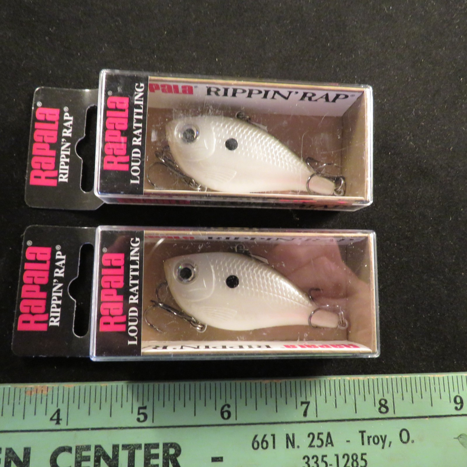 Lot of 2 Rapala Rippin Rap Loud Rattling RPR-6 PGS Pearl Grey Shiner 1/2oz NIB *