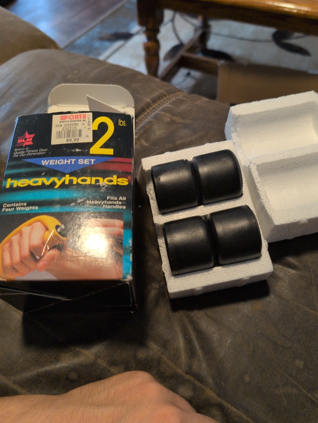 Heavy Hands Aerobic Twist On Weights 2 LB Set Weights for HeavyHands Dumbbells
