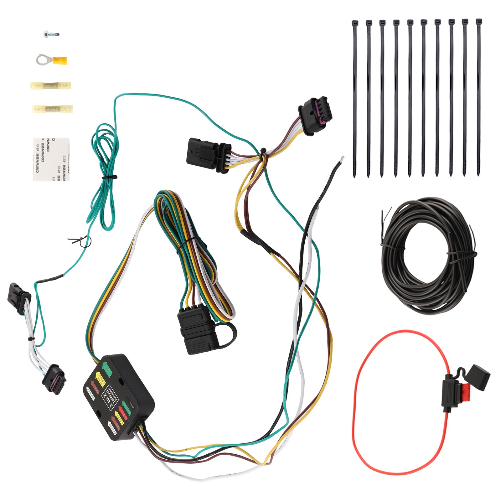 4-Way Trailer Wiring Connector Kit for Jeep Renegade 2015-2022 Part# 56274