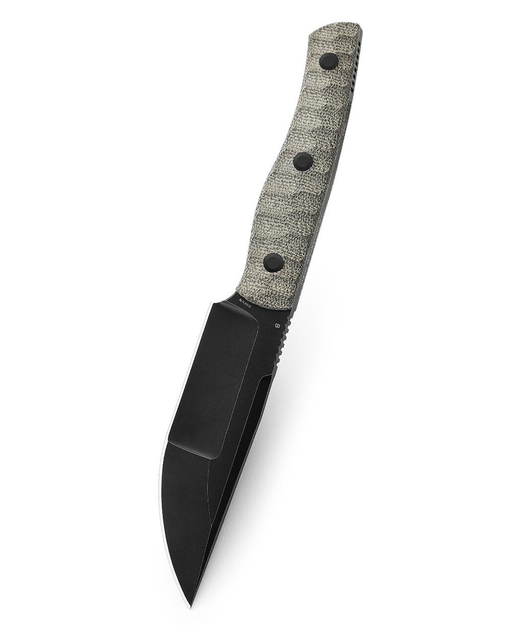Bestech Knives Heidi Fixed Knife 4 S35VN Steel Blade Green Canvas Micarta Handle