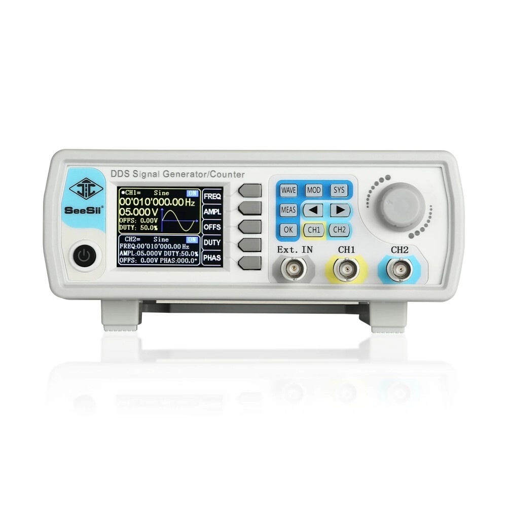 SeeSii DDS Signal Generator Counter 60MHz 200MSa/s Function Frequency Meter