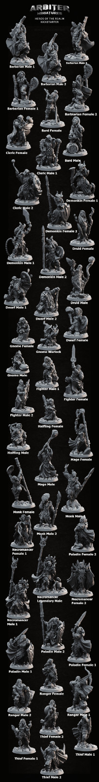 Witch/Necromancer Epic Fine Detailed DnD Miniatures RPG Tabletop Models