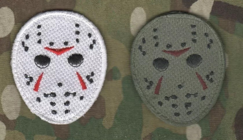 KANDAHAR CJSOTF-A SFG SEAL ODA DEVGRU RECON 2" vêlkrö 2-TAB: Jason's Hockey Mask