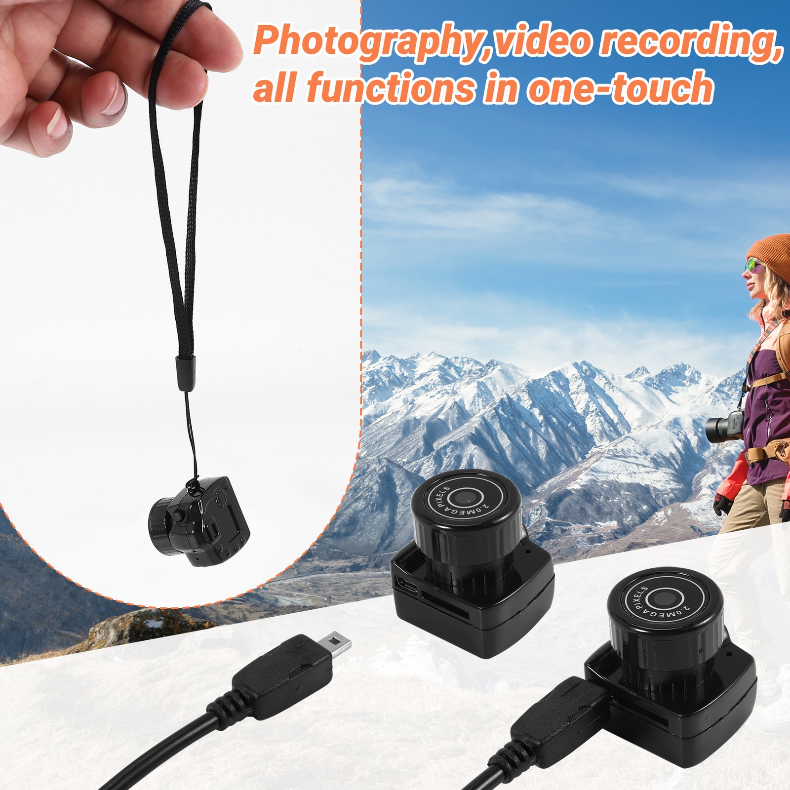 Tiny Camera Video Audio Recorder Webcam Y2000 Camcorder Small Security5782
