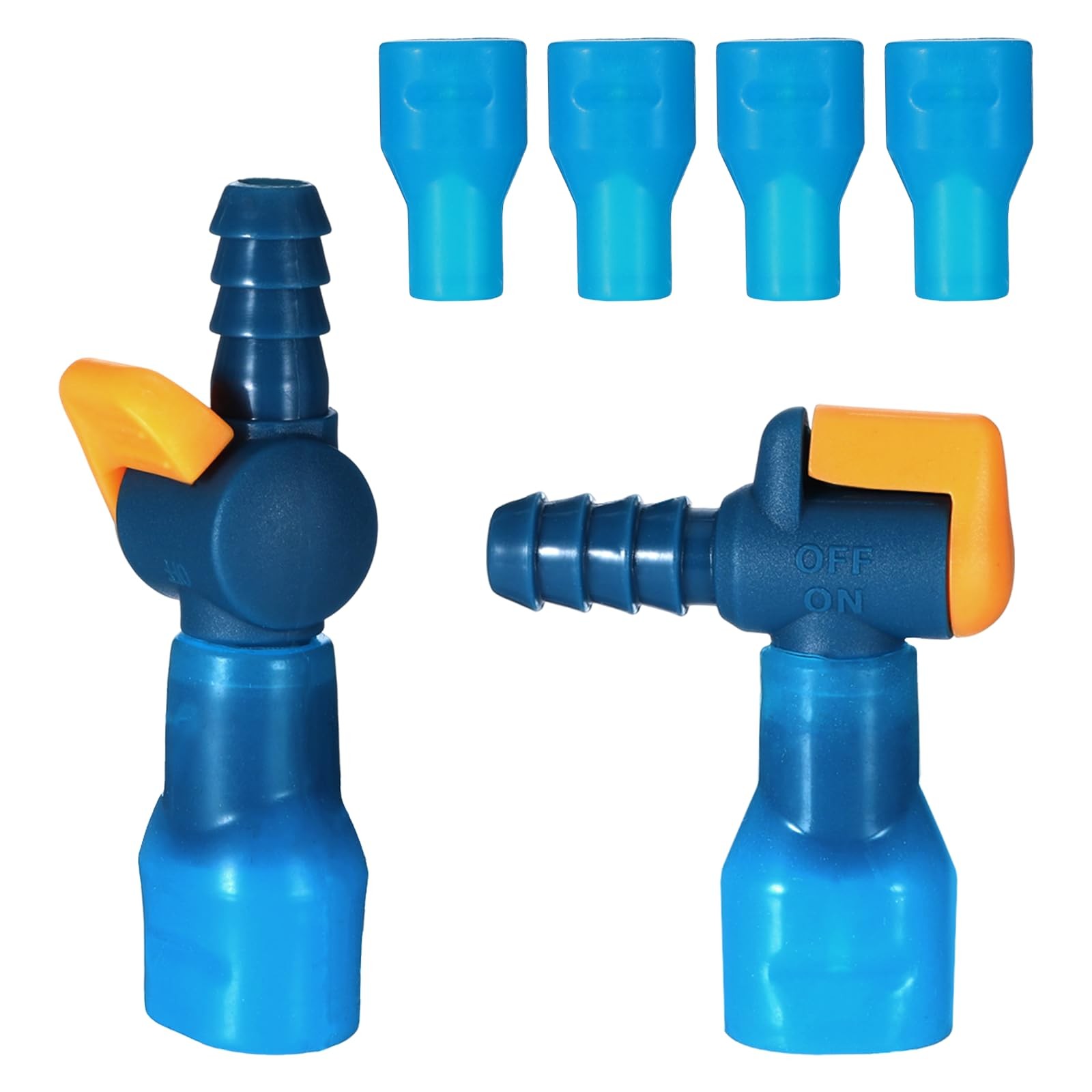6PCS Bite Valve , Mouthpiece Bite Valve with 2 Straight & Angled Hose Connect...