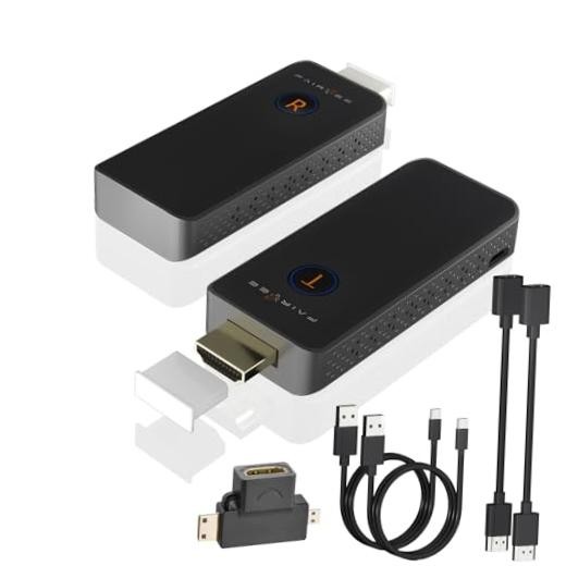Wireless HDMI Transmitter and Receiver, 4K Decode 1080P Output, WH100-Grey