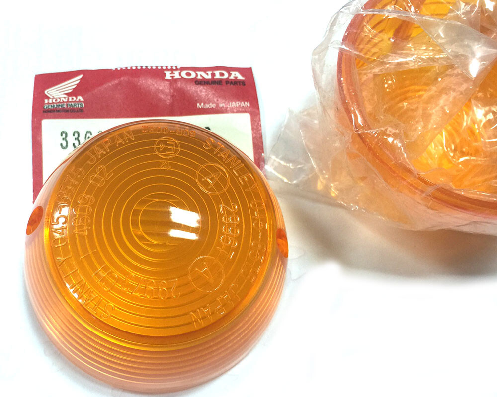 2X NOS Turn Signal lens Honda CB450 CB750 CL70 CT70 CT90 MT250 S90 ST90 XL70