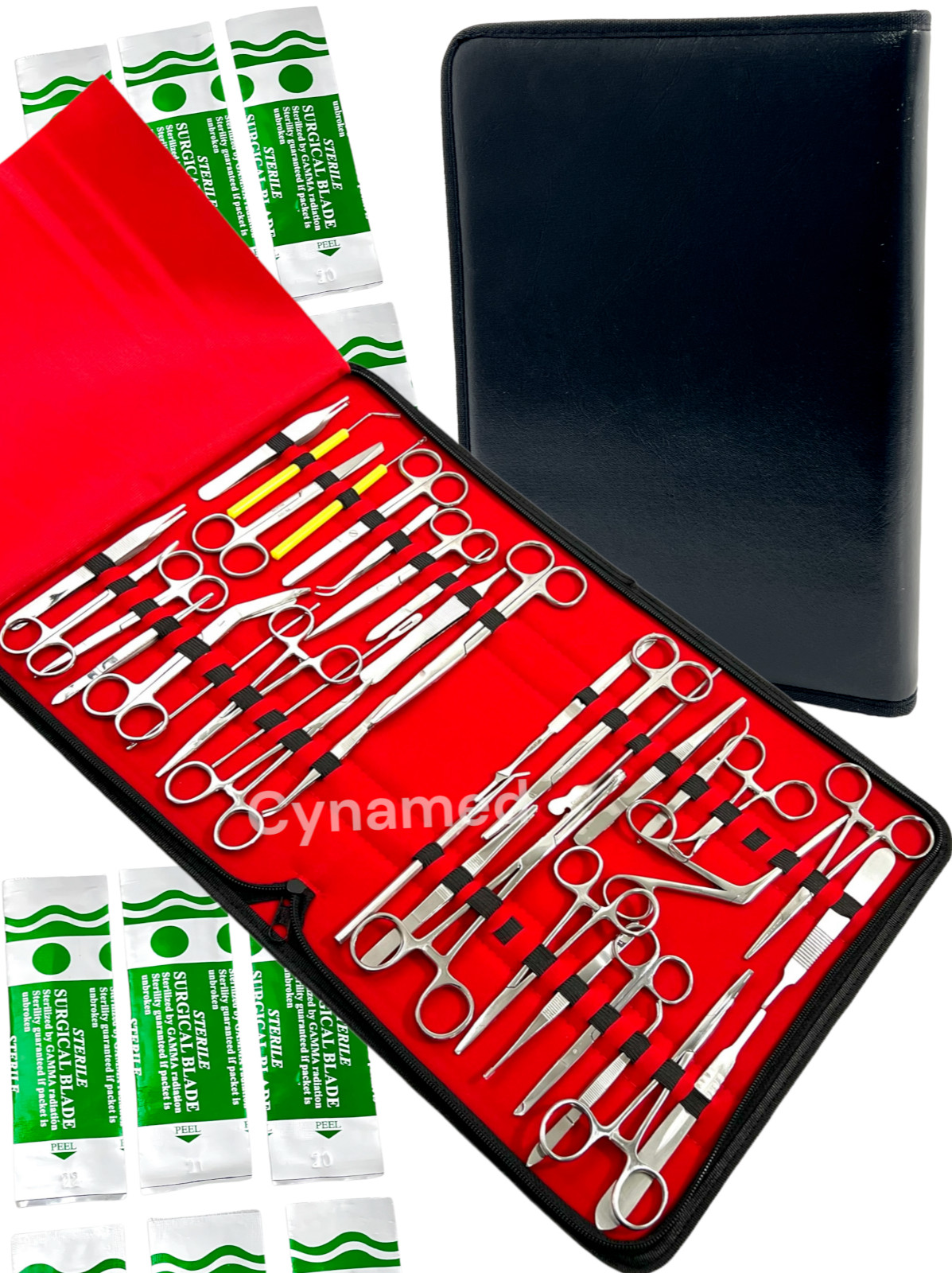 157 PC US MILITARY FIELD MINOR SURGERY SURGICAL VETERINARY  INSTRUMENTS KIT