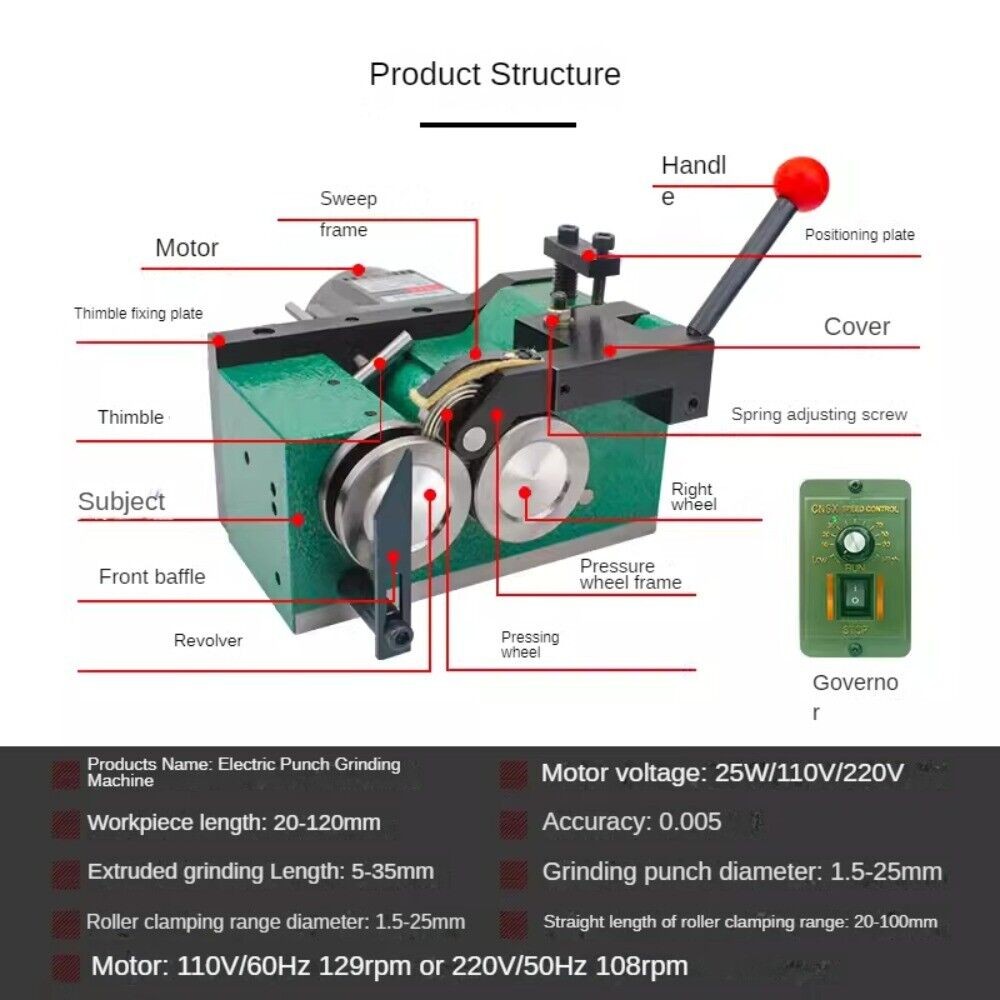 Electric Grinding Machine Grinding Machine Punch Thimble Punching Machine 220V