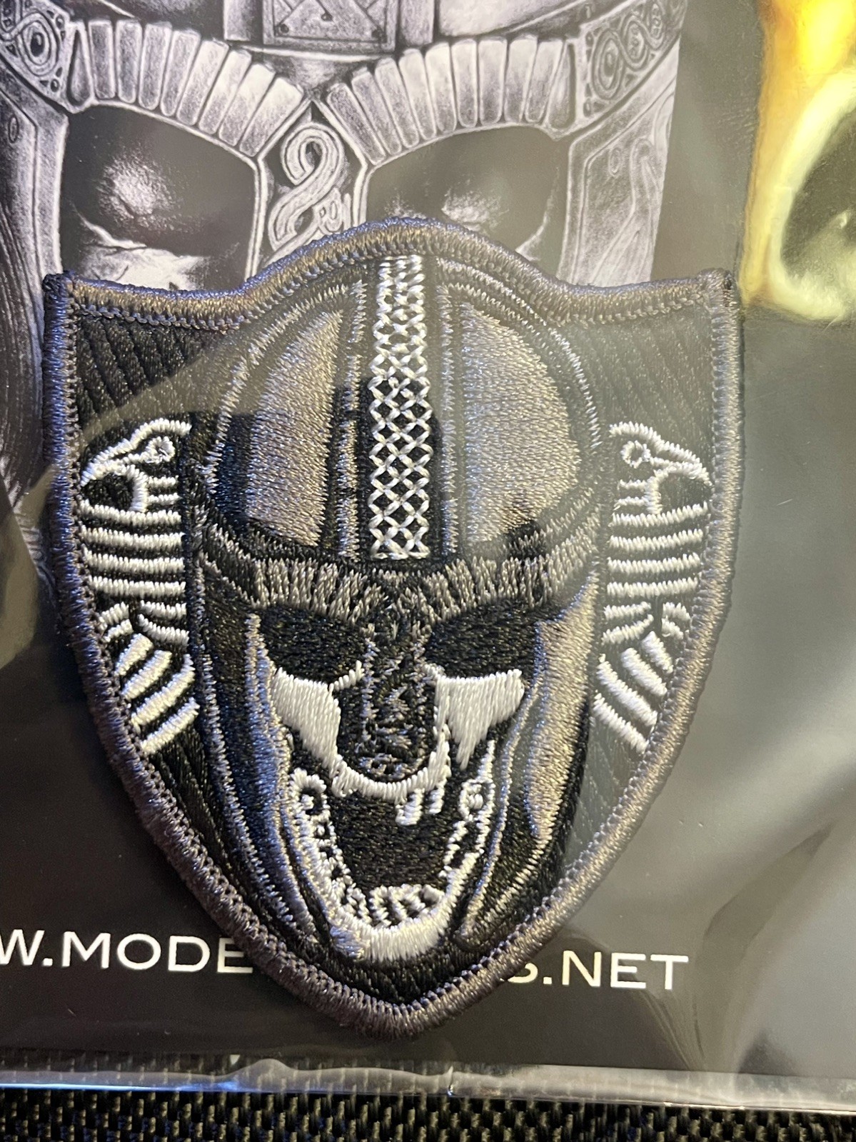 The Viking-Gray Tactical Morale Patch, Modern Arms Embroidered