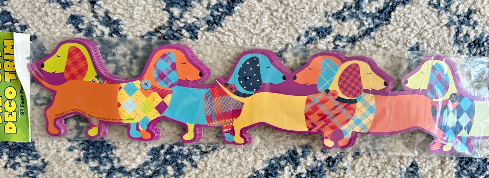 Eureka Dachshund Dog Die-Cut School Class Bulletin Board Border 37 feet NEW
