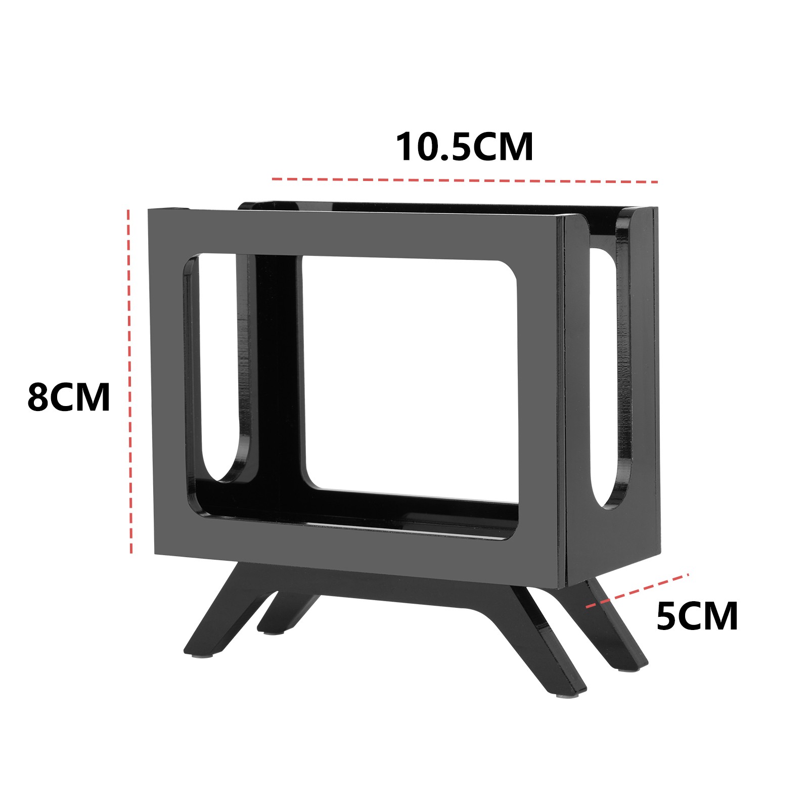 Acrylic Retro TV Desktop Mount Stand Bracket for JBL GO3 GO4 Bluetooth Speaker