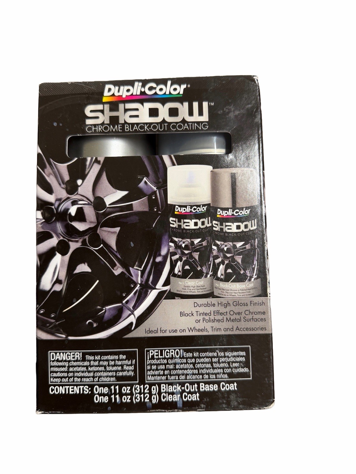 Dupli-Color Paint SHD1000 Dupli-Color Shadow Chrome Black-Out Coating Kit