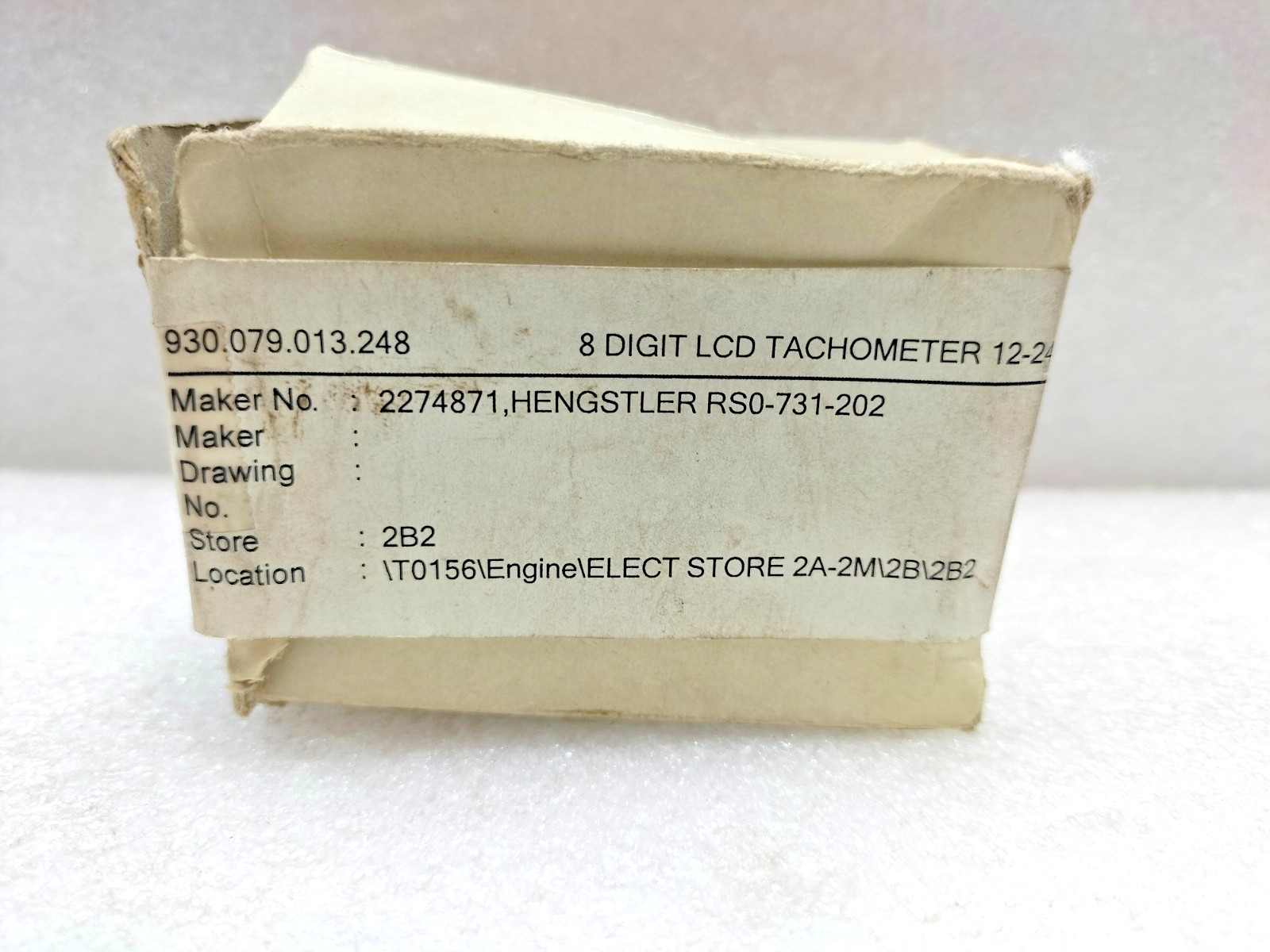 HENGSTLER TICO 731 PROGRAMMABLE DIGITAL COUNTER 8-DIGIT LCD DISPLAY